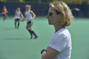 Ange Bradley got her 100th victory with SU against Stanford on Friday. It only took the veteran field hockey coach 123 games to reach the milestone.