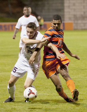 Noah Rhynhart (right) and Grant Chong have proven to be capable scoring threats off the bench. Both are tied for fifth on the Orange in points.