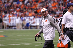 Syracuse head coach Scott Shafer explained that the significance of No. 44 to Syracuse at ACC Media Day on Tuesday. He said the number is intertwined with a story.