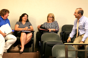 University Senators discuss future plans and committee chair nominations for the group during their first meeting of the semester.