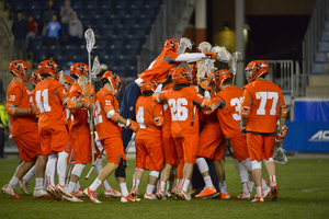 Syracuse head coach John Desko spoke to the media at SU's media day on Monday. His team must replace seven starters from last year's team.