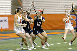 Kayla Treanor and Riley Donahue combined for 11 points in a 17-7 win over UConn on Tuesday night.