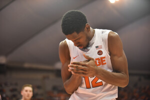 Taurean Thompson contributed 11 points in the loss. Tonight's performance was yet another second-half surge for the freshman.