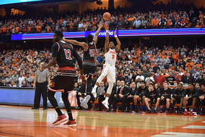 Andrew White missed 12 of his 14 attempts from beyond the arc against UofL, his worst shooting performance of the season.