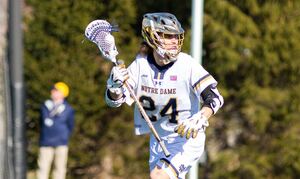 Mikey Wynne has scored 30 goals in each of his first three seasons with Notre Dame. 