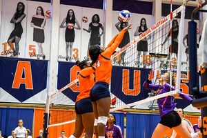 Syracuse tallied eight blocks as part of a dominant effort at the net in its defeat of Clemson on Sunday.