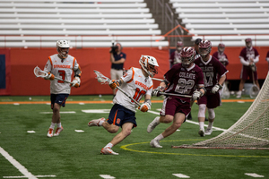 Brendan Curry, pictured last season against Colgate, will have an expanded role with Tucker Dordevic's injury. 