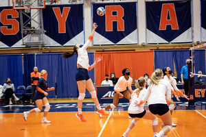 Syracuse, who has only trailed for two sets this season, struggled to settle into a rhythm against Boston College.