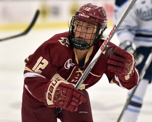 Kent was forced to miss the early part of the lacrosse season three times because of her postseason success with the Eagles' ice hockey team.