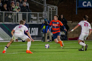 Calov scored the second goal in regulation during Syracuse’s national championship win over Indiana.