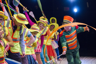 Oct. 9, 2013:  (RIGHT) Reid Watson, a junior musical theater major, performs the Act One showstopper, 