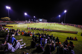 The match was played in front of a crowd of 2,006, the eighth-largest total in program history.