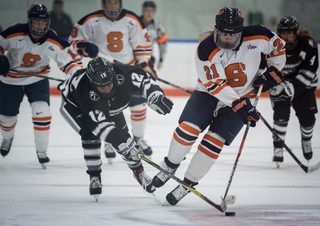 Brooke Avery dominated in Syracuse's first win of the season, finishing with a goal and an assist.