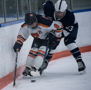 Stephanie Grossi had two goals and an assist, totaling six shots on Friday.