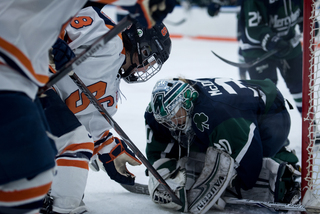 Mercyhurst goalie Sarah McDonnell made 13 saves.