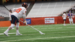 Syracuse struggled at the faceoff X, winning just 5 of the 22 faceoffs. 