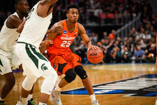 Syracuse had two players play all 40 minutes: Battle and Brissett. 