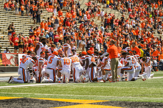 The Terps had nearly 400 total yards at halftime. 