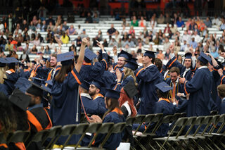 As commencement draws to a close, the Dome fills with swells of the sound of graduates singing the Alma Mater. The class of 2023 officially graduated. 
 